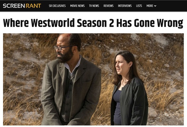 Westworld:  Reakce zahraničních webů na 2. řadu budí rozpaky | Fandíme serialům