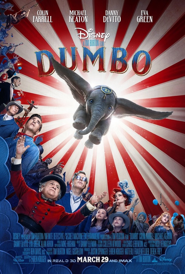 Dumbo: Nový trailer na rodinnou podívanou  Tima Burtona | Fandíme filmu