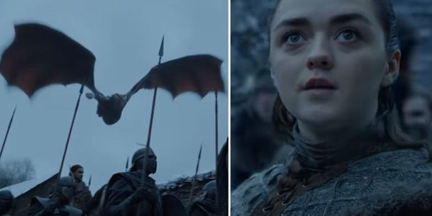 Hra o trůny: Nové záběry z 8. série ukazují Aryu, draka a pochod vojska Daenerys | Fandíme serialům