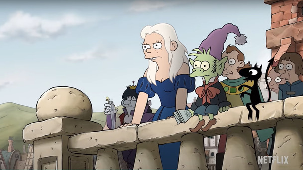 Rozčarování: Trailer láká na 3. řadu animované fantasy of tvůrce Simpsonových | Fandíme serialům