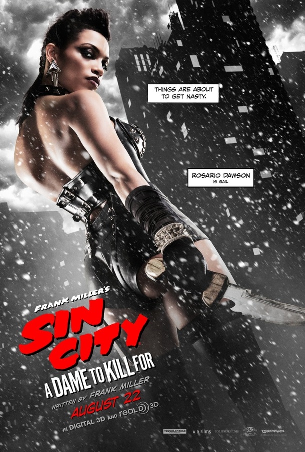 Sin City 2: Sexy Rosario Dawson a další plakáty | Fandíme filmu